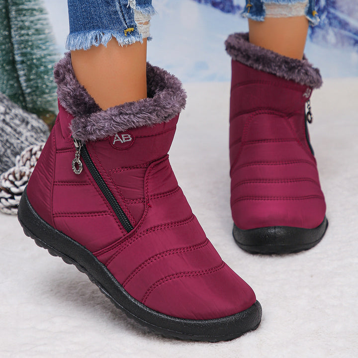 Damen Thermo-Winterstiefel mit kuscheligem Innenfutter und seitlichem Reißverschluss Drune