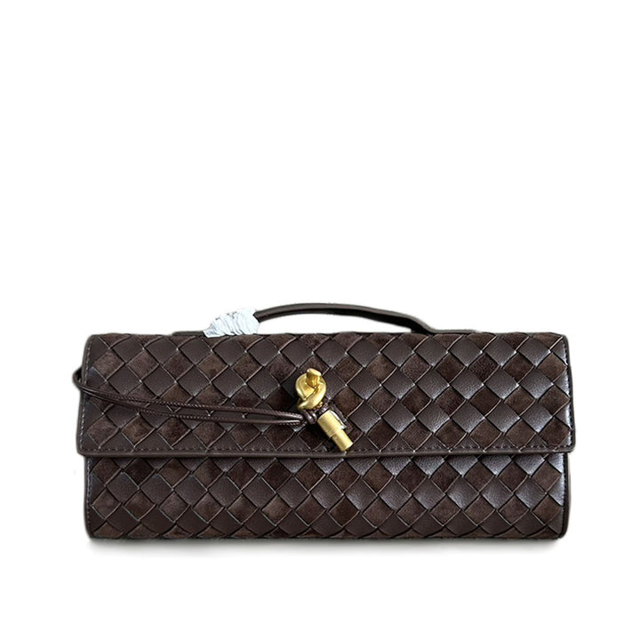 Damen Woven Leather Abendtasche Drune