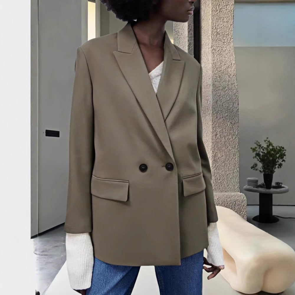 Damen Modischer und eleganter Oversized Blazer Drune