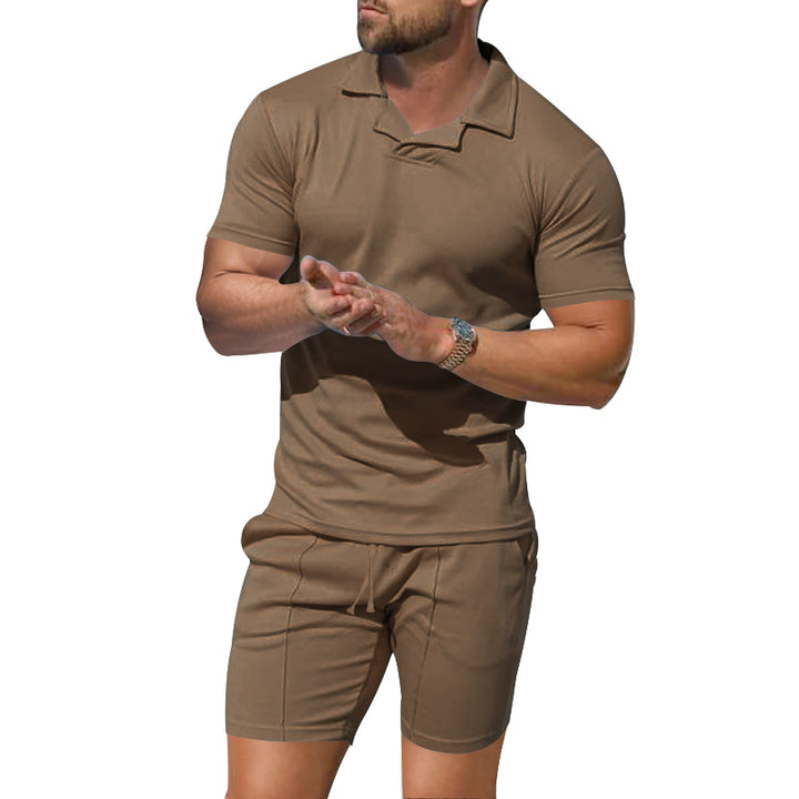 Herren Sportliches Kurzarm-Poloshirt mit innovativem Design und atmungsaktiver Funktion Drune