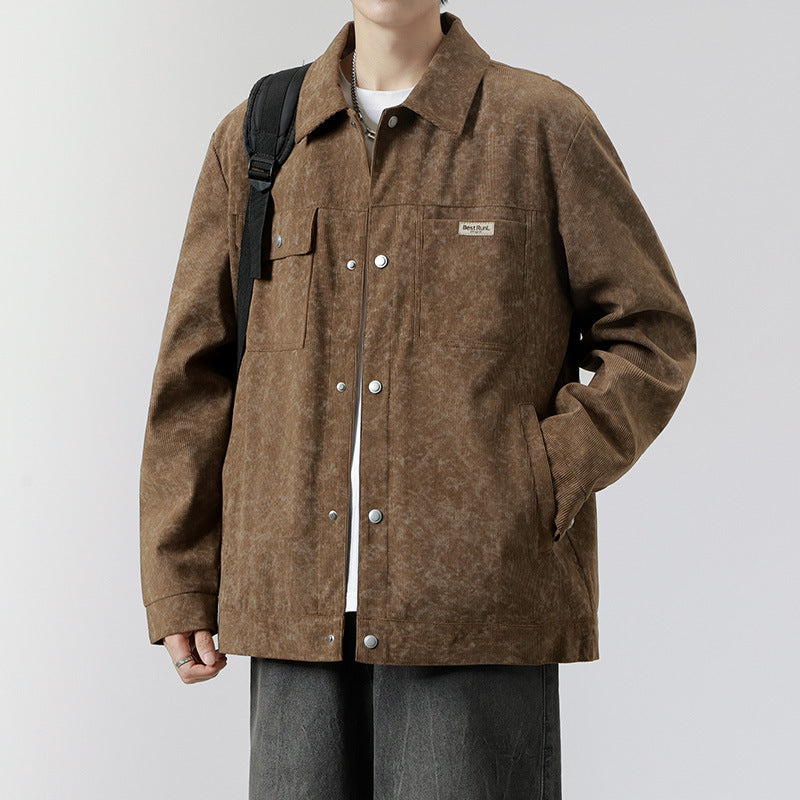 Herren Urbaner Overshirt mit modernen Taschen Drune