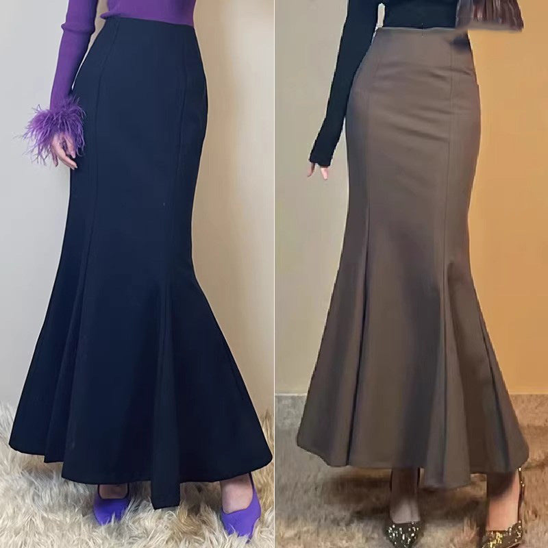 Damen Eleganter Maxirock mit elegantem Schwingdesign Drune