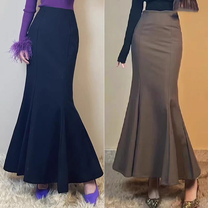 Damen Eleganter Maxirock mit elegantem Schwingdesign Drune