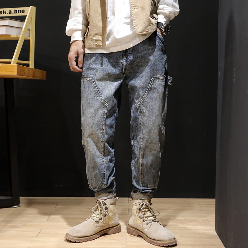 Herren Lässige Cargo-Jeans Drune