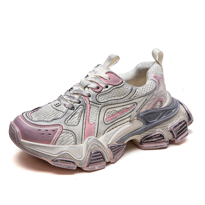 Damen Sportliche Chunky Sneakers mit atmungsaktiver Oberflächenstruktur und innovativer Sohlentechnologie Drune