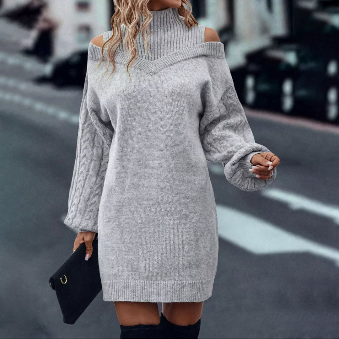 Damen Strickkleid mit Oversized-Ärmeln Drune