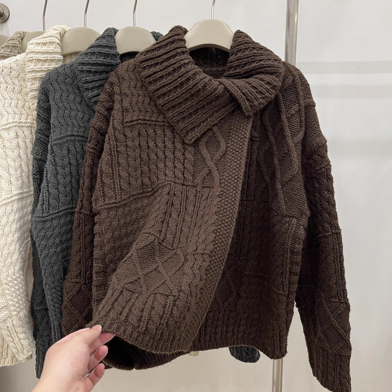 Damen Strickjacke mit kunstvollem Zopfmuster und weichem Material Drune