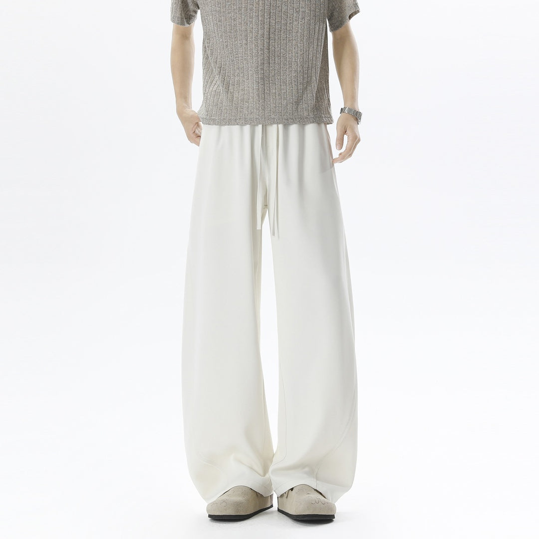Herren Weite Relaxed-Freizeithose mit Tunnelzugbund & fließender Silhouette Drune
