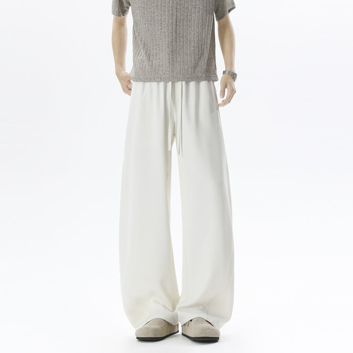 Herren Weite Relaxed-Freizeithose mit Tunnelzugbund & fließender Silhouette Drune