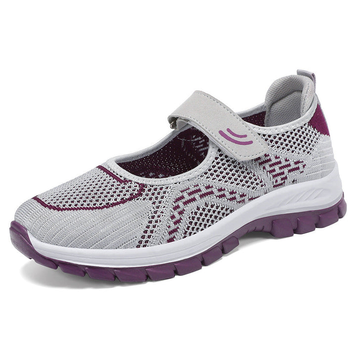 Damen Sportliche Slip-On Sneakers mit verstellbarem Riemen Drune