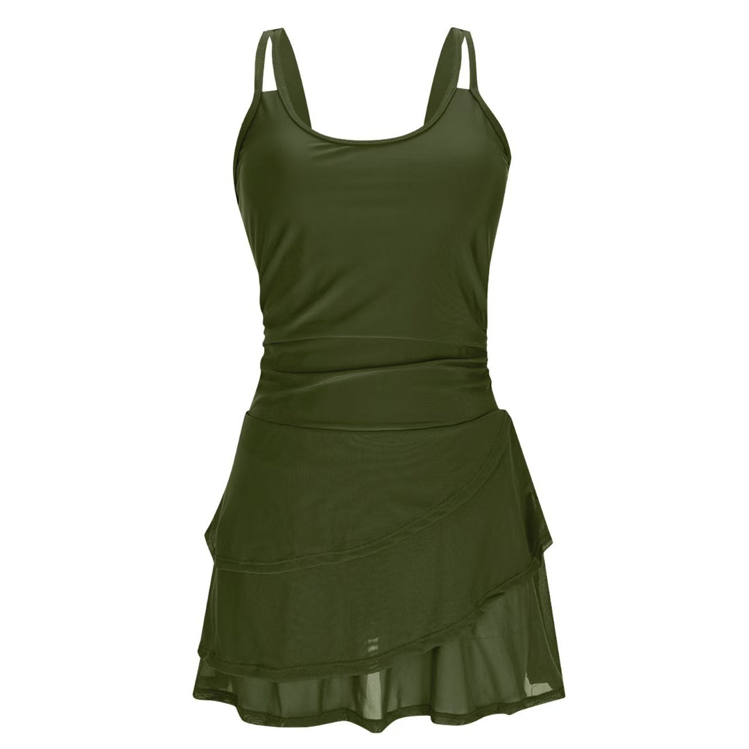 Damen Sportliches Schwimmdress mit elegantem Rock Drune