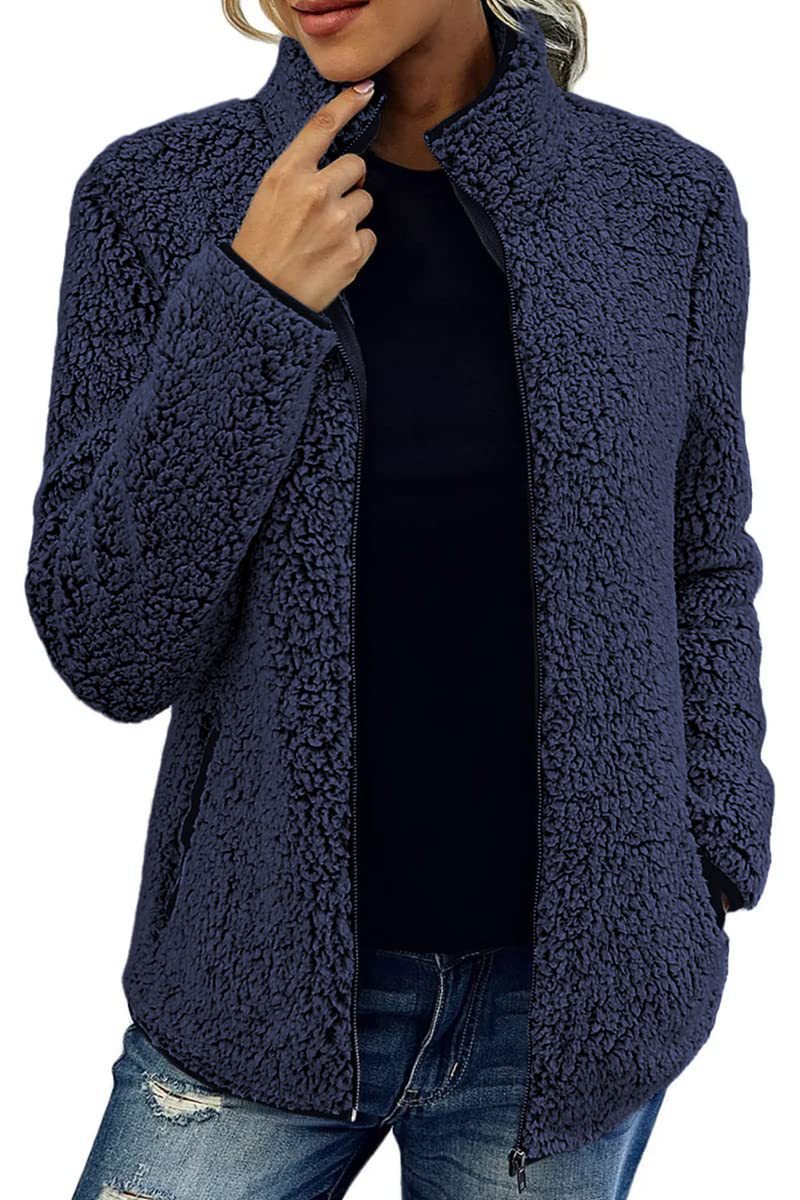 Damen Fleecejacke mit hohem Kragen und weichem Touch Drune