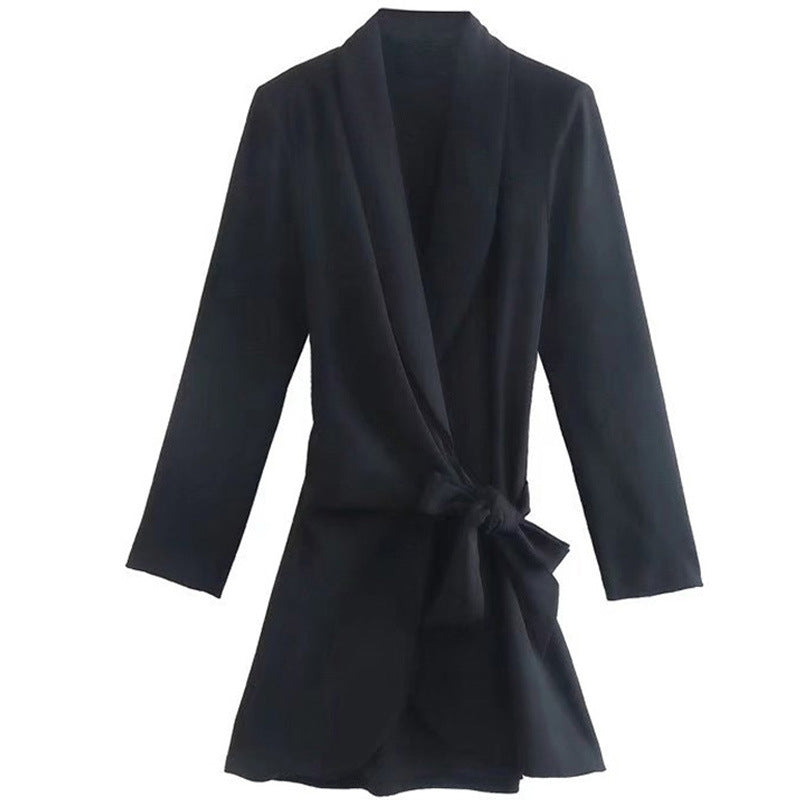 Damen Elegante Wickeljacke mit lässigem Schnitt und tailliertem Design Drune