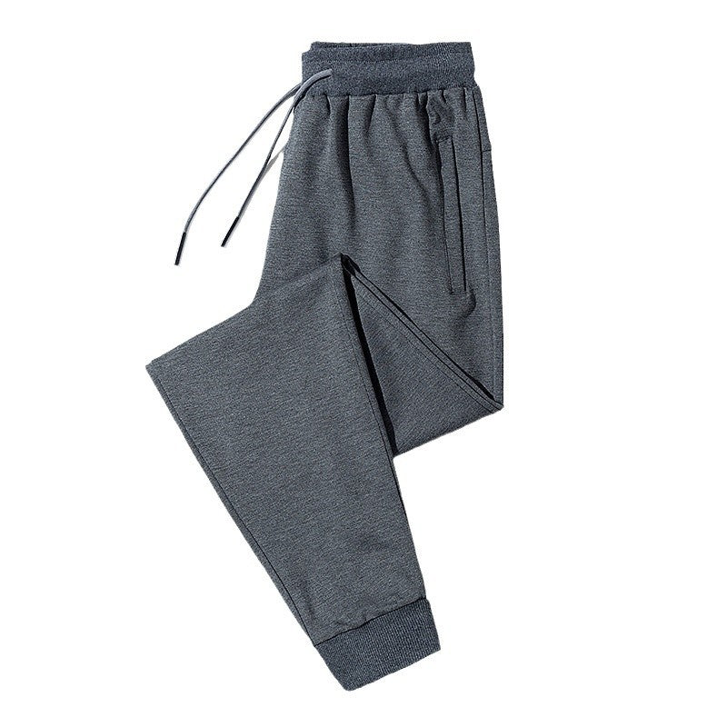 Herren Fleece-Jogginghose mit Kordelzug, Reißverschlusstaschen und elastischen Bündchen Drune