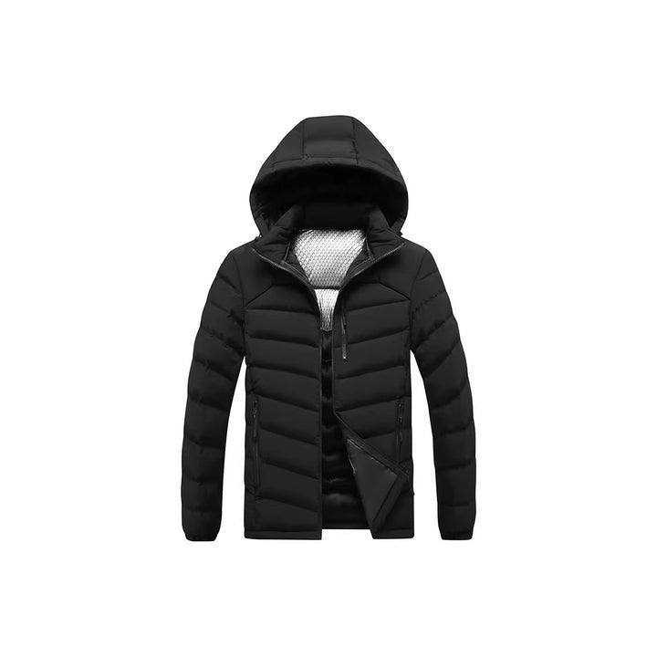 Herren Steppjacke mit Thermoisolierung, Kapuze und reflektierendem Innenfutter Drune