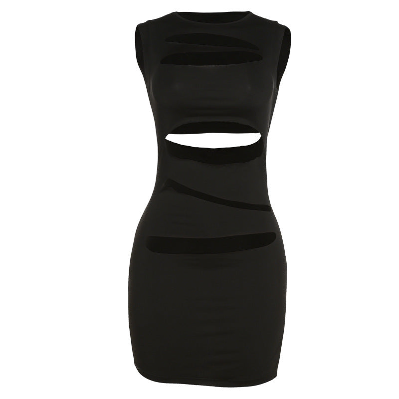 Damen figurbetontes Cut-Out Kleid Drune