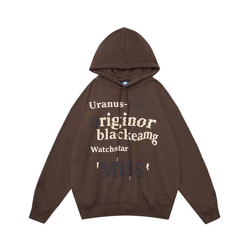 Damen Freizeit Hoodie mit trendigem Schriftzug Drune