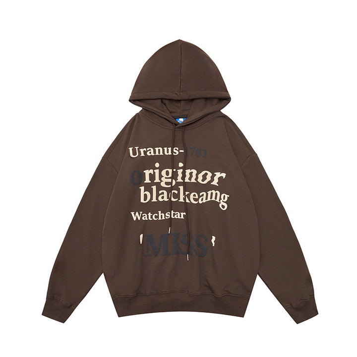 Damen Freizeit Hoodie mit trendigem Schriftzug Drune