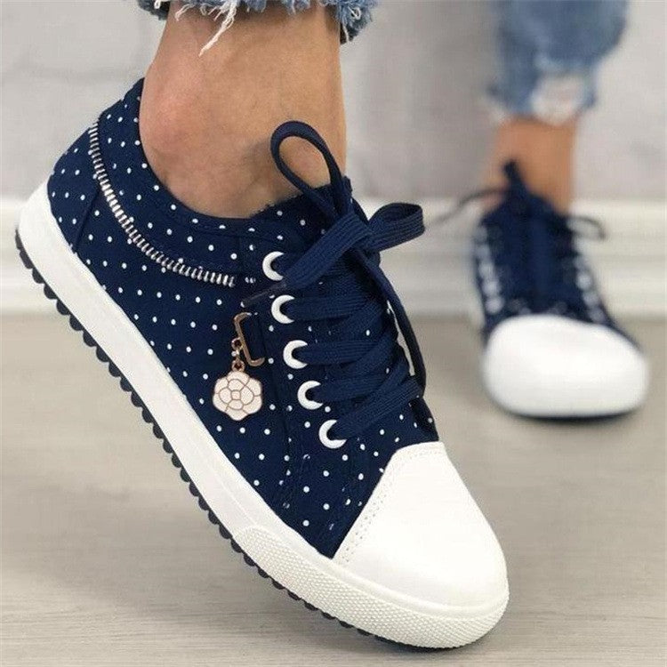 Damen nan lässige Sneaker mit Plateau-Sohle und seitlichem Reißverschluss Drune