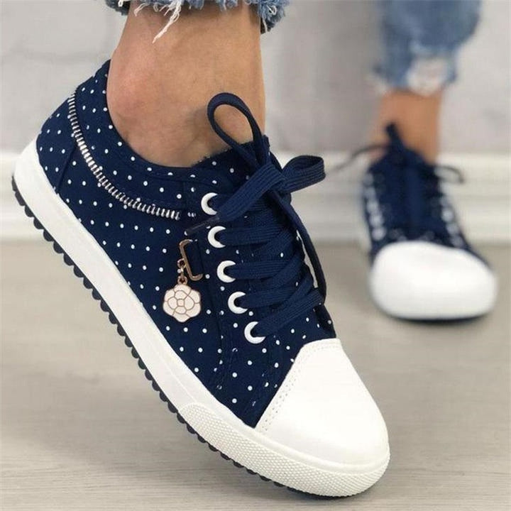 Damen nan lässige Sneaker mit Plateau-Sohle und seitlichem Reißverschluss Drune