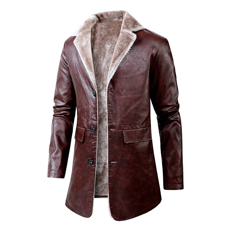 Herren Edle Lammlederjacke mit weichem Innenfutter Drune