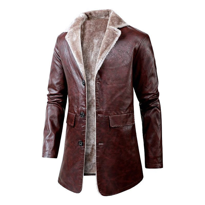 Herren Edle Lammlederjacke mit weichem Innenfutter Drune