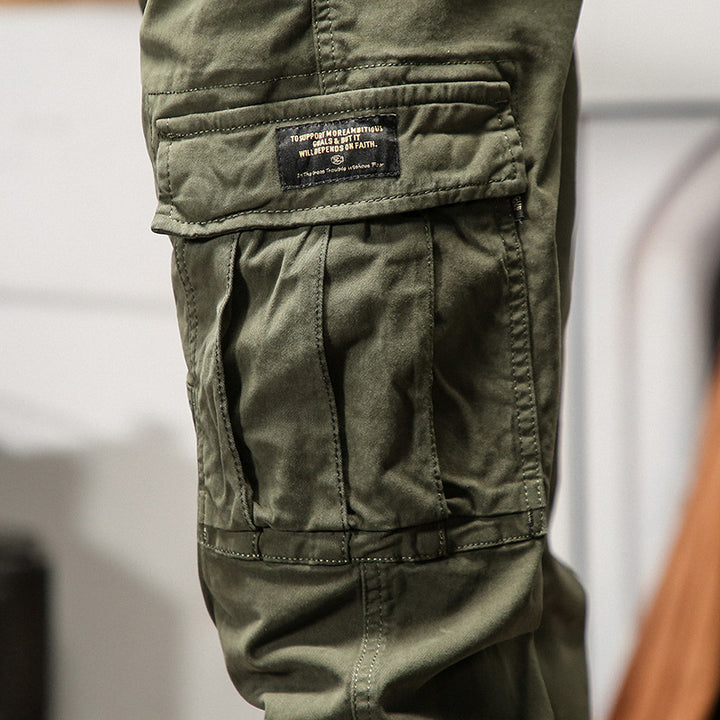 Herren Technische Cargo-Jogginghose mit verstärkten Kniepartien, Multifachtaschen & elastischem Beinabschluss Drune