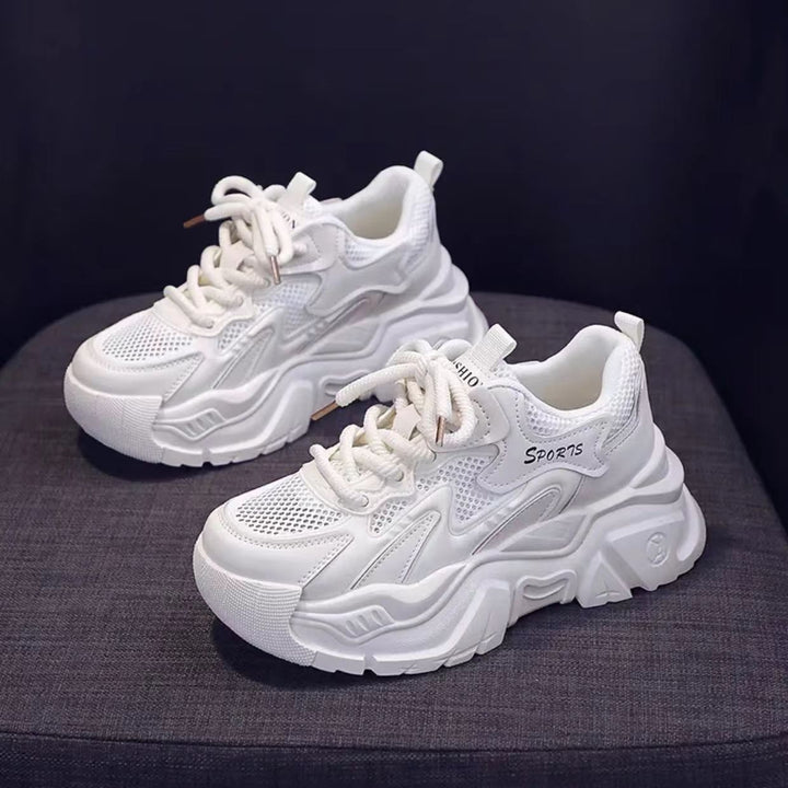 Damen Sportliche Chunky Sneakers mit atmungsaktiver Mesh-Oberfläche und innovativer Sohle Drune