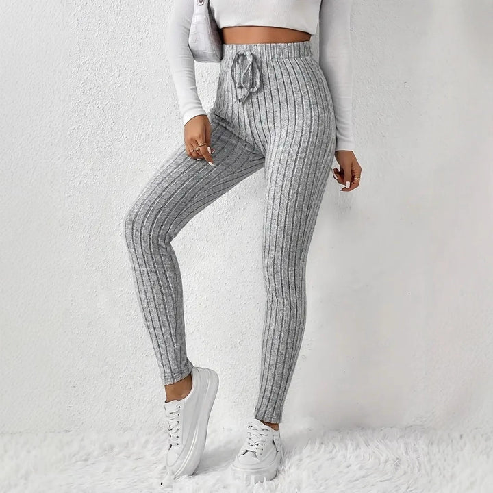 Damen Gefütterte Sweatpants mit Rippstruktur Drune
