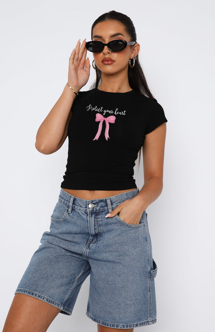 Damen bequemes Crop-Top mit modischem Druck Drune