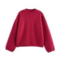 Damen Kuscheliger Pullover mit voluminösen Ärmeln Drune
