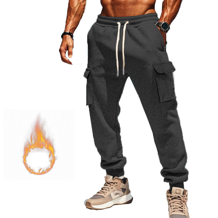 Herren Cargohose aus atmungsaktivem Material mit praktischen Seitentaschen und modischem Kordelzug Drune