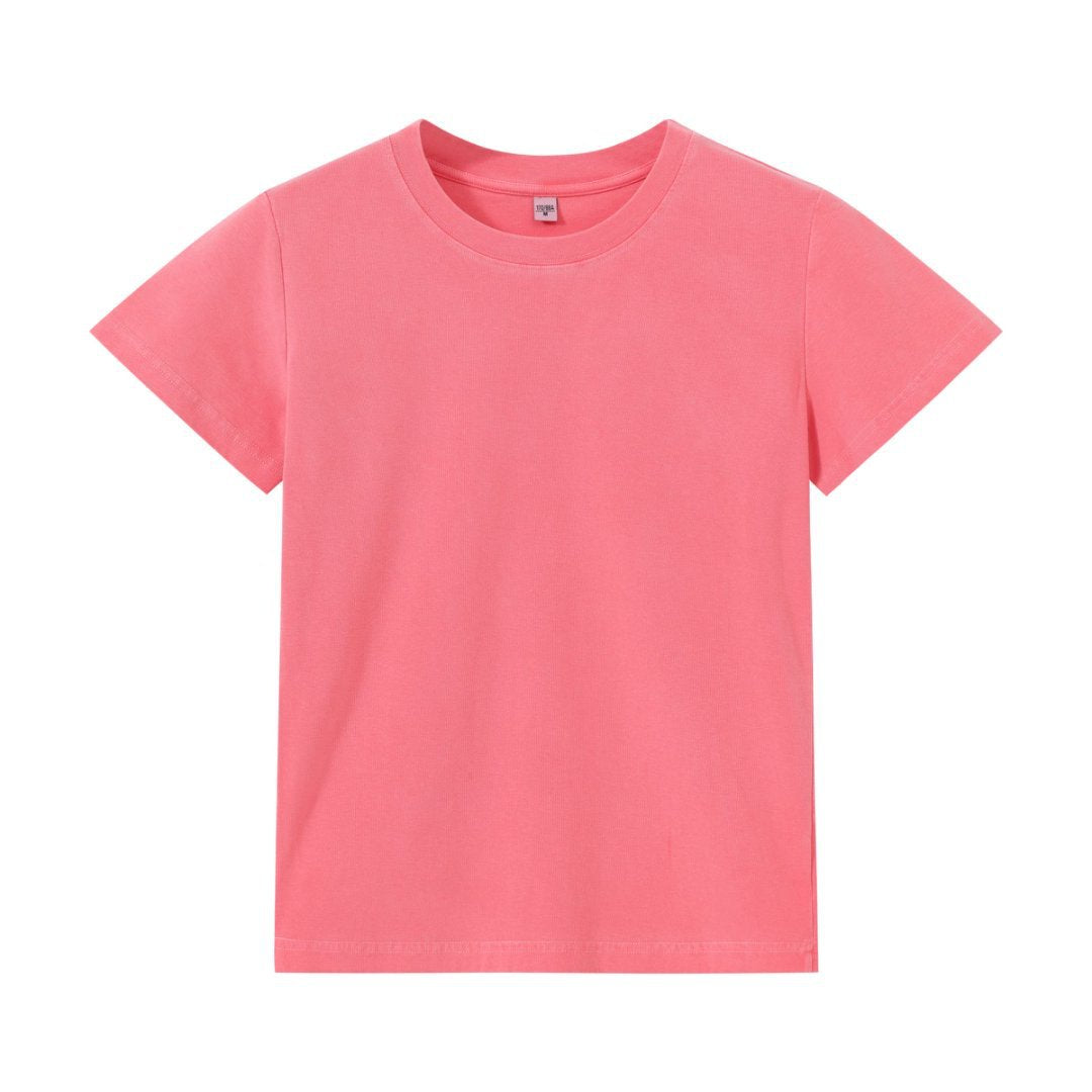Drune | Schillerndes altes kurzes T-Shirt mit Färbung