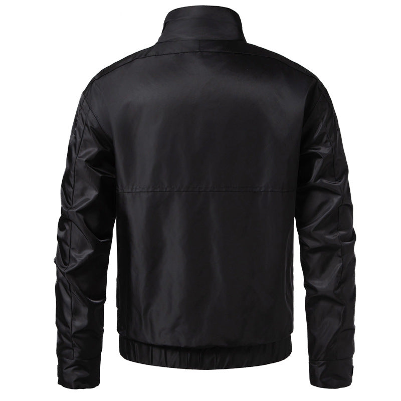 Herren wasserabweisender Utility-Blouson mit Stehkragen, Känguru‑ und Patten‑Taschen Drune