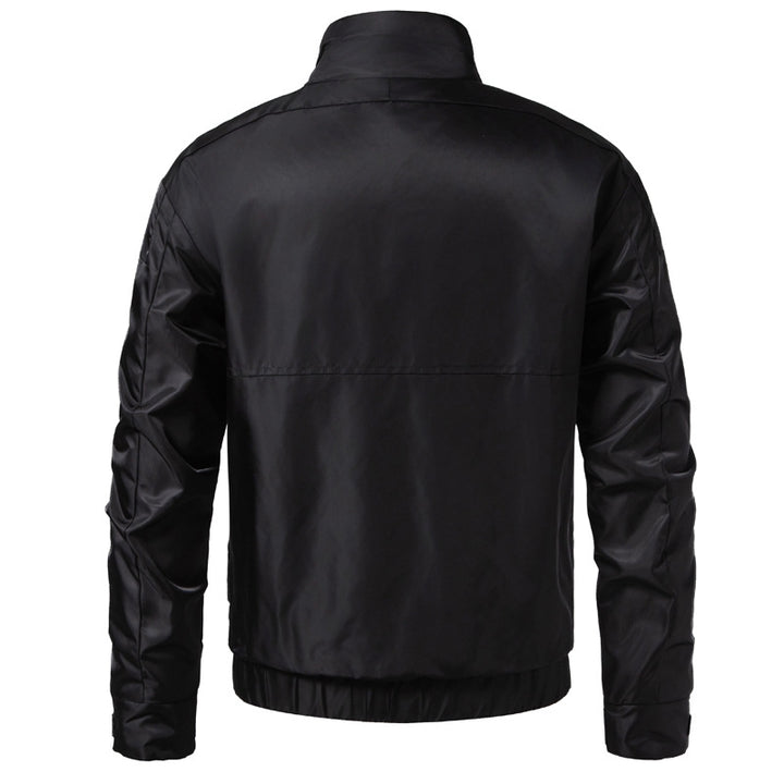 Herren wasserabweisender Utility-Blouson mit Stehkragen, Känguru‑ und Patten‑Taschen Drune