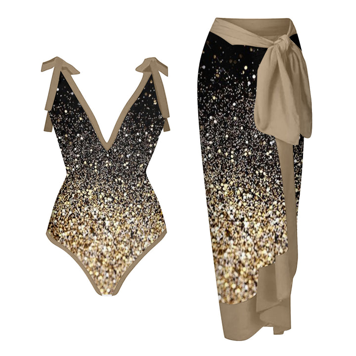 Damen Bademode-Set mit stilvollem Wickelrock Drune
