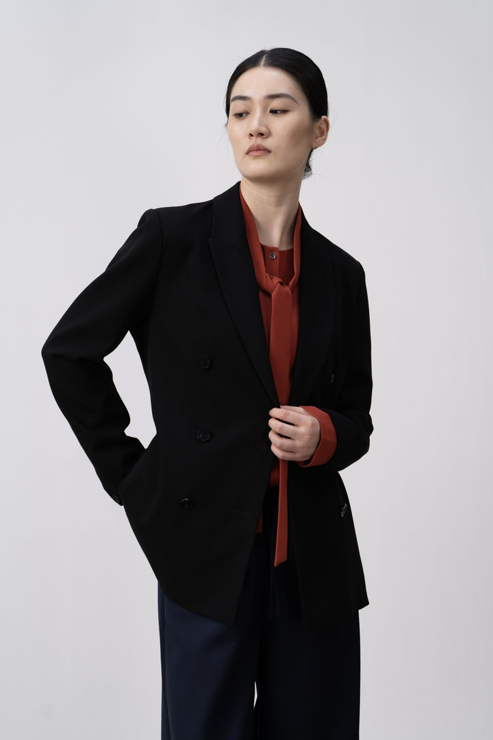 Damen Taillierte Doppelreihige Blazer Drune 1787623052