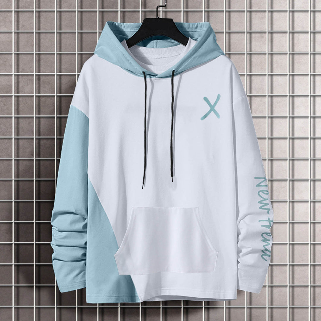 Damen Kapuzenpullover mit modernem Farbblockdesign und praktischer Kängurutasche Drune