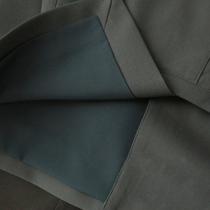 Damen Taillierter Midirock mit Frontschlitz und Stretch-Futter Drune