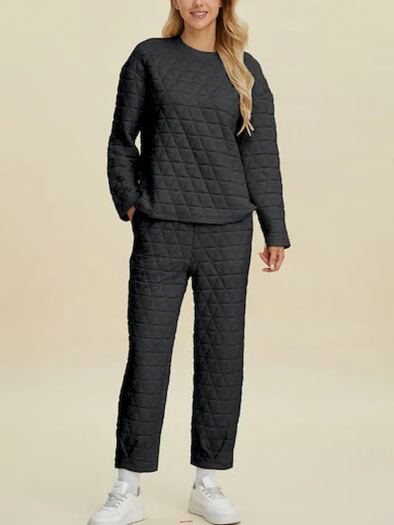 Damen Quilted Lounge-Set Drune