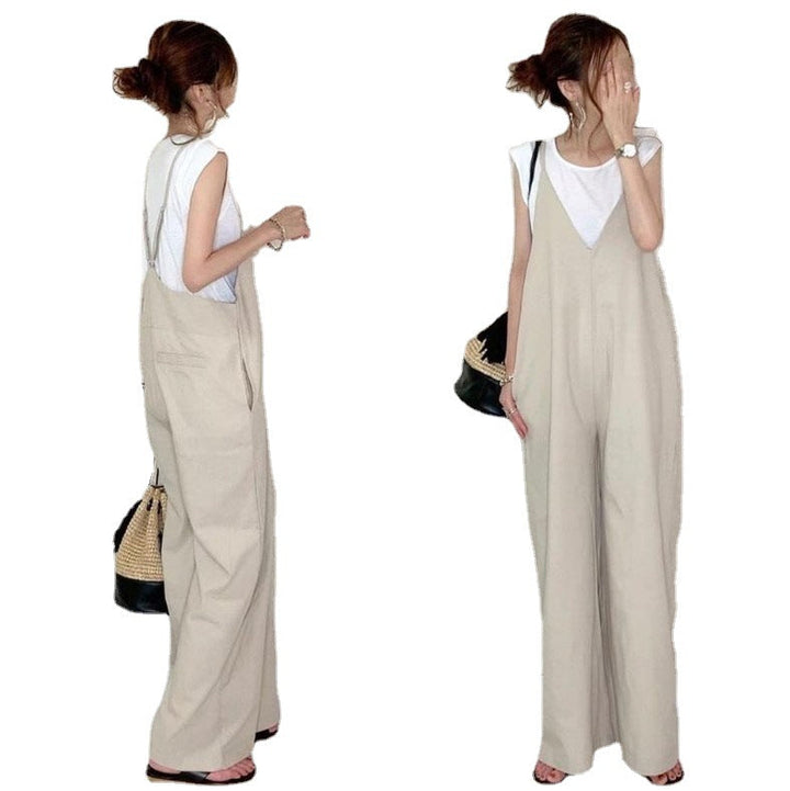 Damen Weit geschnittene Latzhose im Boho-Stil Drune