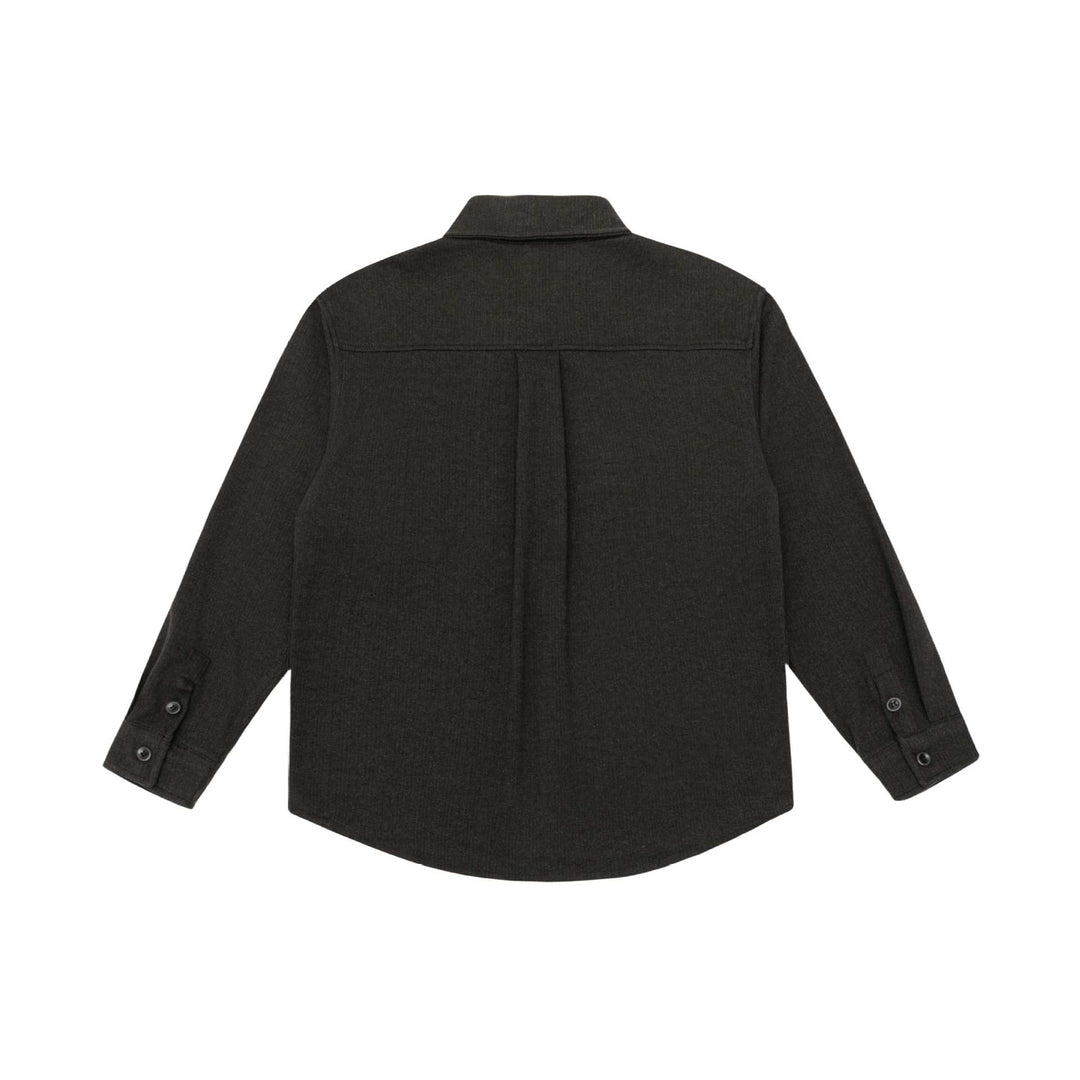 Herren Hemdjacke aus Wollmix mit Kentkragen und Brustpattentasche Drune