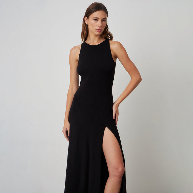 Damen Maxikleid mit seitlichem Schlitz Drune