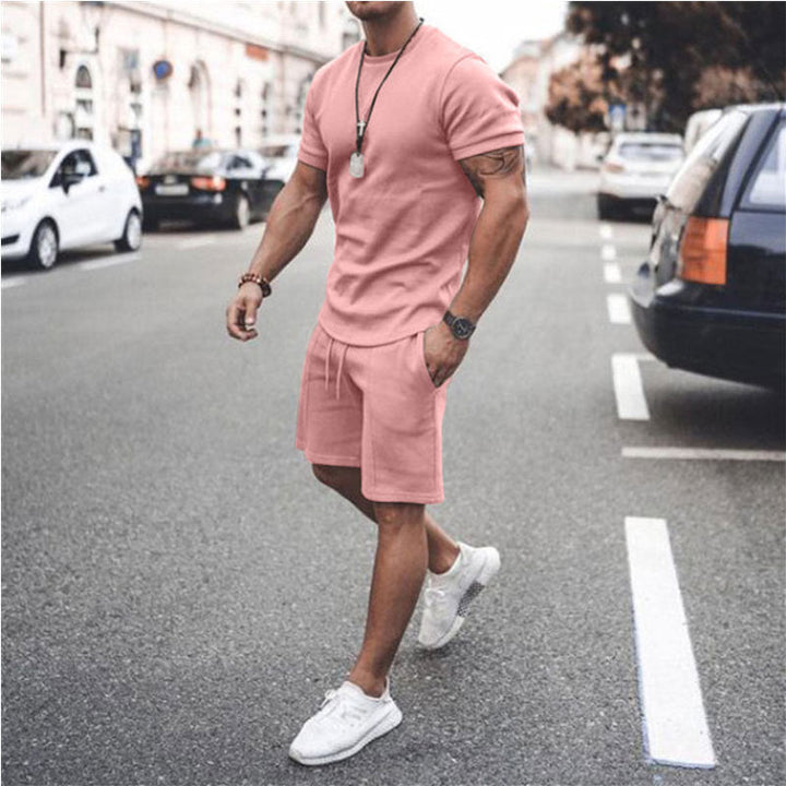 Herren sportliches Kurzarm-Set aus atmungsaktivem Material Drune