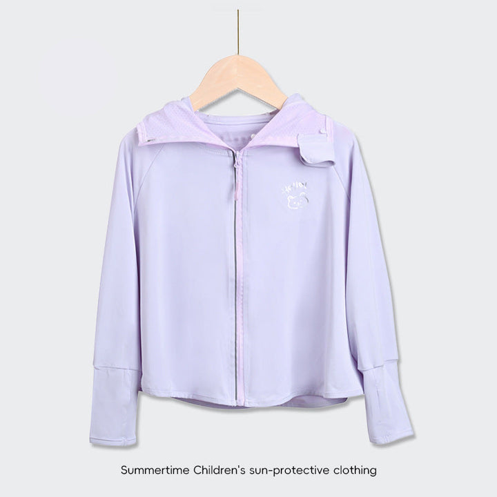Damen UV-Schutzjacke mit Kapuze und weichem Material Drune