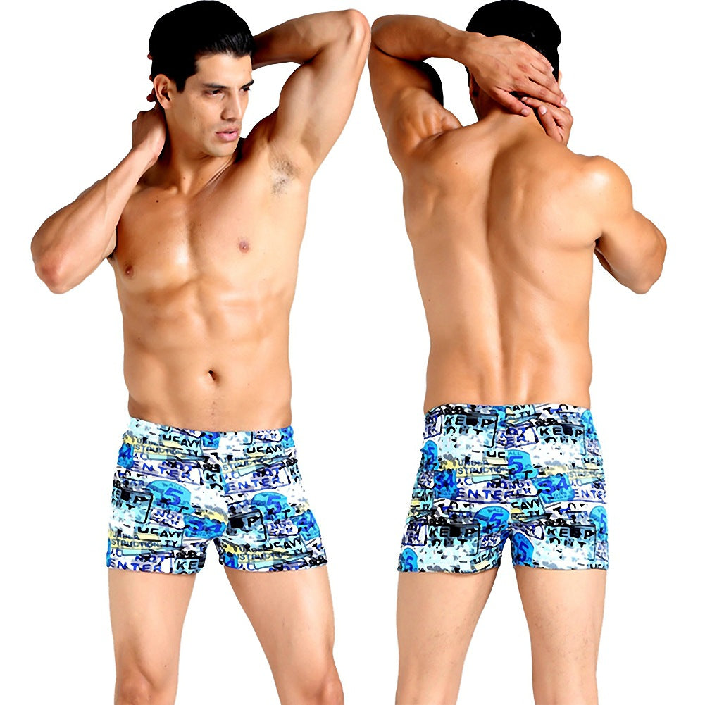Herren Schwimmshorts mit kreativem Abstract-Muster Drune