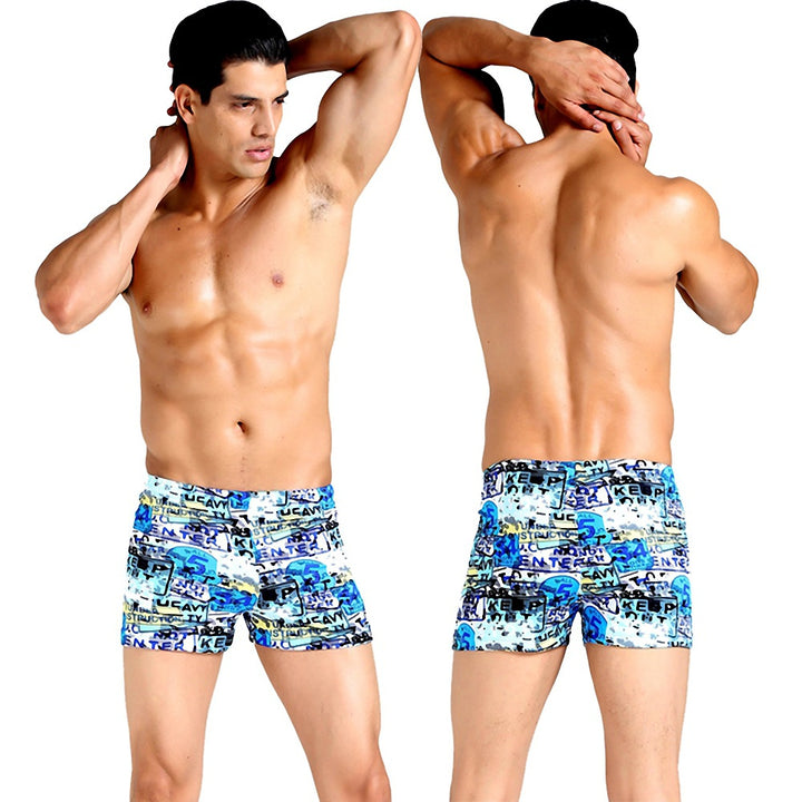 Herren Schwimmshorts mit kreativem Abstract-Muster Drune