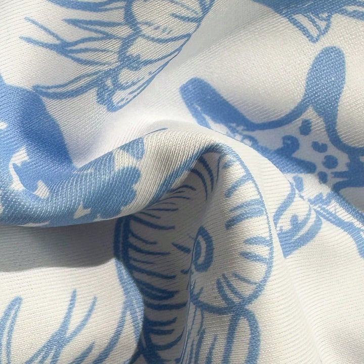 Damen hochwertiger Triangel-Bikini mit floralen Motiven Drune