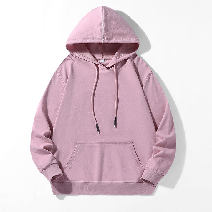 Unisex Oversize Kapuzenpullover aus schwerem Baumwollfleece mit Kängurutasche und verstellbarem Tunnelzug Drune