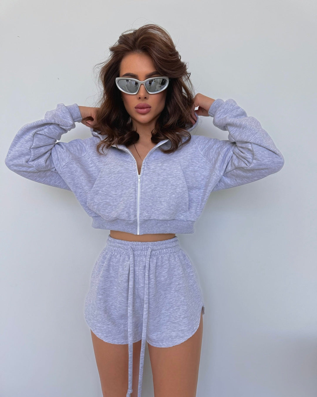 Damen Sportliches Zweiteiliges Set Drune